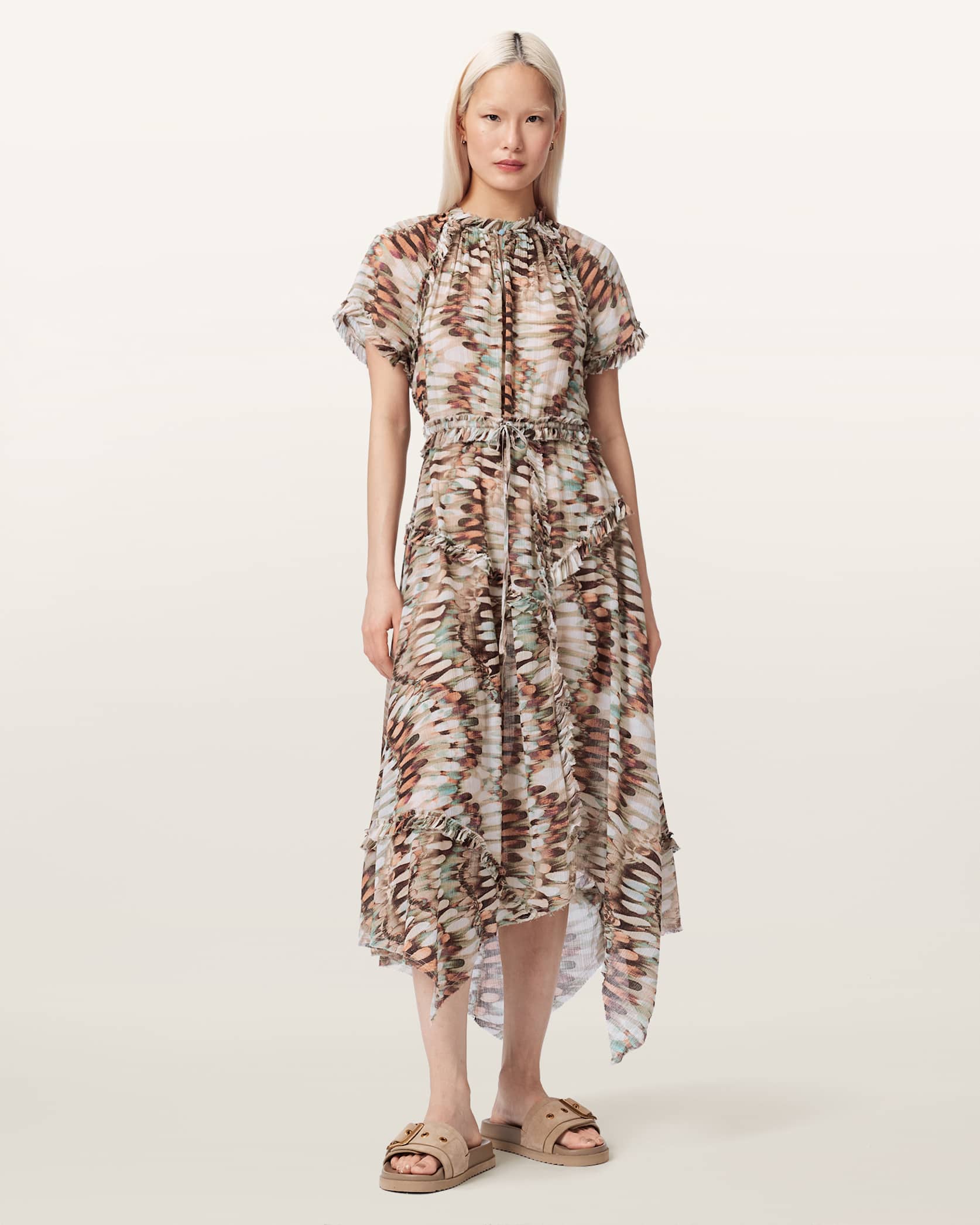 Lamaia Asymmetric Midi Dress